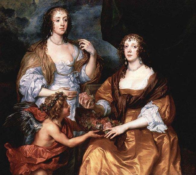 Anthony Van Dyck Portrat der Ladies Elisabeth Thimbleby und Dorothy Viscountess Andover oil painting picture